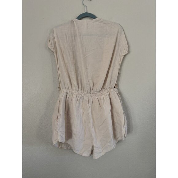 Free People Beige Weila Romper Sz XS - Picture 8 of 11